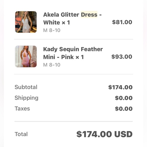 dressmezee Kady Sequin Fearher Mini - Size XS - Picture 6 of 7